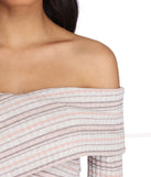 Pretty And Sweet Striped Top