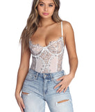 Dress up in Ravishing Lace Bodysuit as your going-out dress for holiday parties, an outfit for NYE, party dress for a girls’ night out, or a going-out outfit for any seasonal event!
