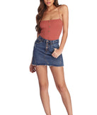 Button Up Knit Bodysuit