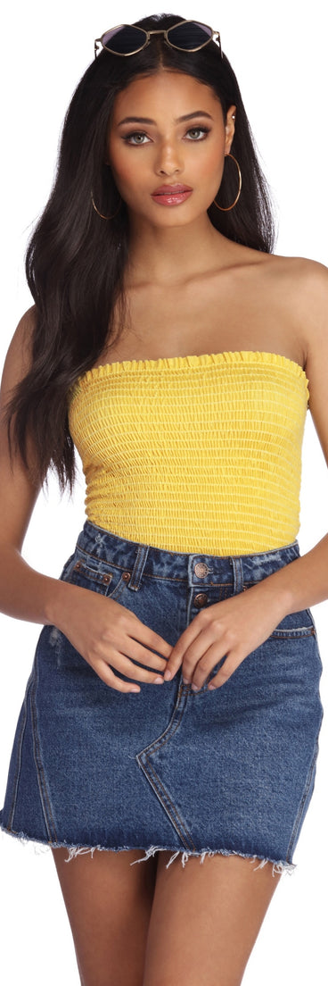 Smock It Up Tube Top