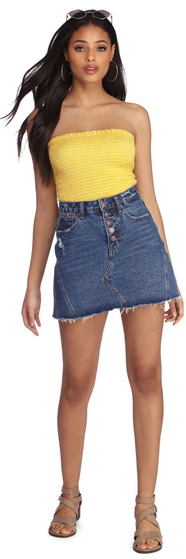 Smock It Up Tube Top