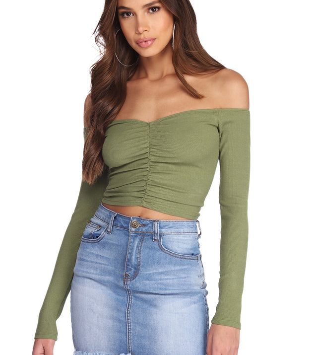 Ruched And Ready Crop Top