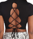 With fun and flirty details, Issa Lace Up Crop Top shows off your unique style for a trendy outfit for the summer season!