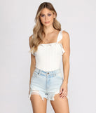 With fun and flirty details, Ruffled With Style Bodysuit shows off your unique style for a trendy outfit for the summer season!