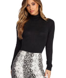 For Your Comfort Mock Neck Bodysuit