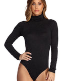 For Your Comfort Mock Neck Bodysuit