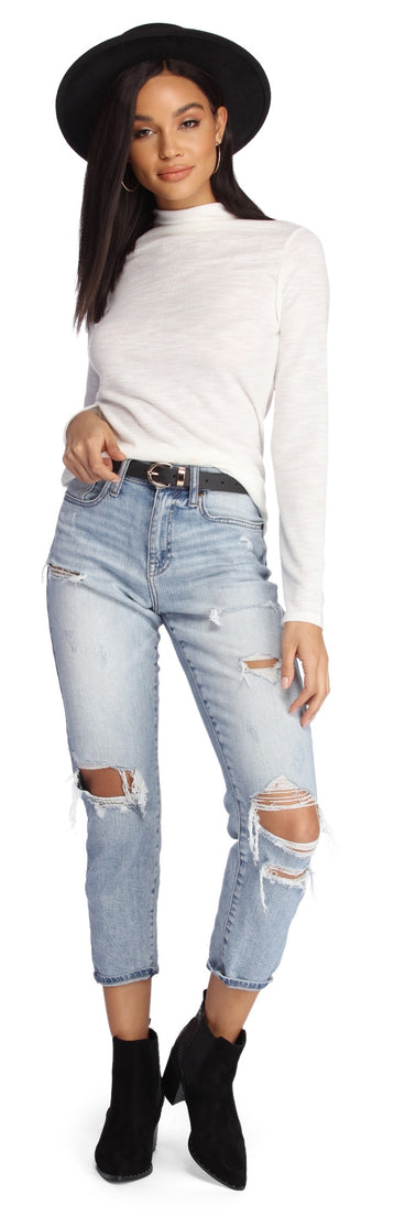 Let's Get Knit Long Sleeve Top