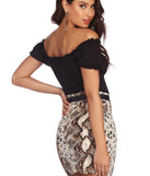 With fun and flirty details, Keeping Knit Fab Crop Top shows off your unique style for a trendy outfit for the summer season!