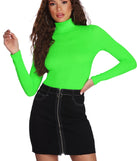 Electric Zone Neon Turtleneck