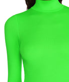 Electric Zone Neon Turtleneck