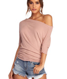 With fun and flirty details, On Deck Ruched Knit Top shows off your unique style for a trendy outfit for the summer season!