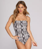 With fun and flirty details, Stay Sassy Snake Print Bodysuit shows off your unique style for a trendy outfit for the summer season!