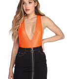 Vivid Nights Plunging Bodysuit