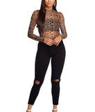 With fun and flirty details, On The Prowl Leopard Bodysuit shows off your unique style for a trendy outfit for the summer season!
