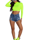 With fun and flirty details, Glow For It Crop Top shows off your unique style for a trendy outfit for the summer season!