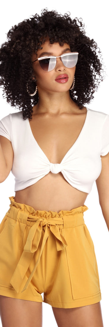 Ready Or Knot Crop Top