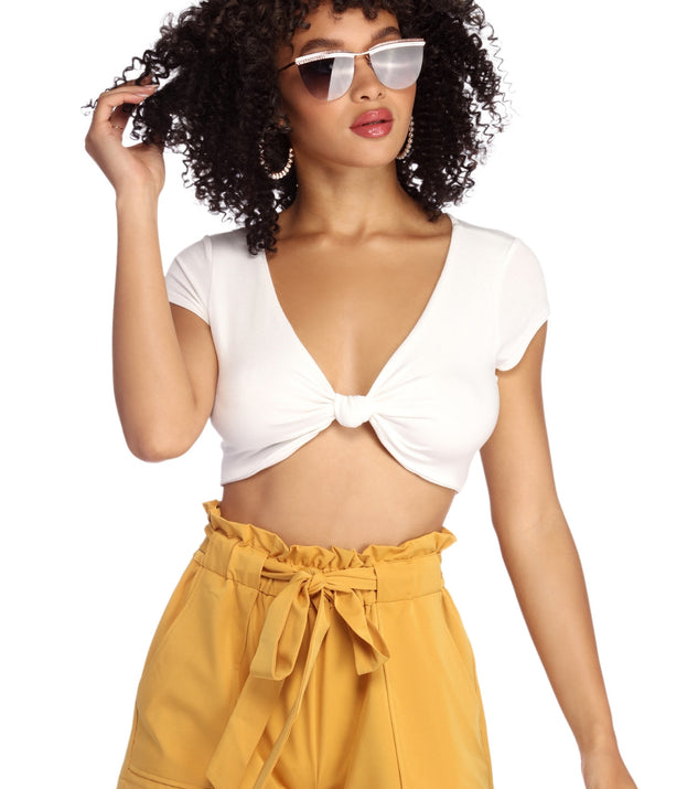 Ready Or Knot Crop Top