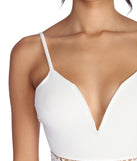 Into You Crochet Trim Crop Top for 2022 festival outfits, festival dress, outfits for raves, concert outfits, and/or club outfits