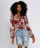 Nothing But Love Mesh Floral Surplice for 2022 festival outfits, festival dress, outfits for raves, concert outfits, and/or club outfits