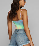 With fun and flirty details, Trendy Tie Dye Bodysuit shows off your unique style for a trendy outfit for the summer season!