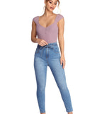 With fun and flirty details, Ruched Cutie Knit Bodysuit shows off your unique style for a trendy outfit for the summer season!