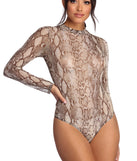 Slay In Snake Bodysuit for 2022 festival outfits, festival dress, outfits for raves, concert outfits, and/or club outfits