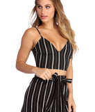 You’ll look stunning in the Stand Out In Stripes Crop Top when paired with its matching separate to create a glam clothing set perfect for parties, date nights, concert outfits, back-to-school attire, or for any summer event!