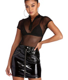 Mesh With The Zip Bodysuit for 2022 festival outfits, festival dress, outfits for raves, concert outfits, and/or club outfits