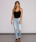 With fun and flirty details, Twist Back Knit Bodysuit shows off your unique style for a trendy outfit for the summer season!