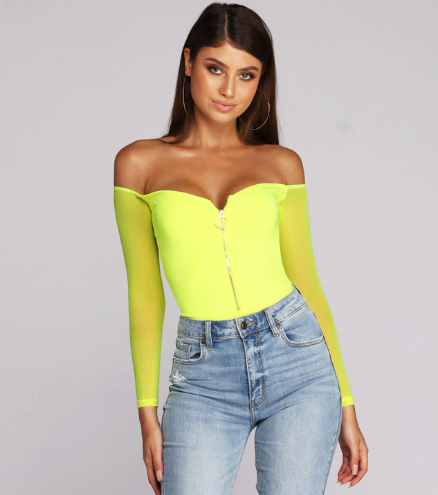 Zip In The Bud Bodysuit