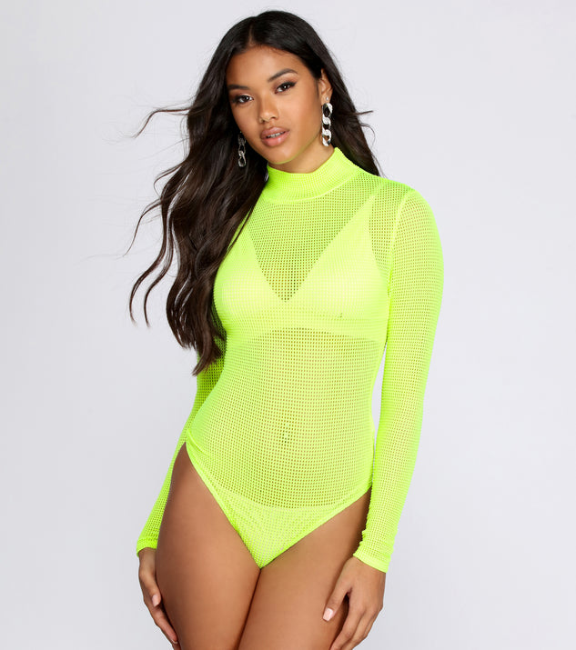 Neon bodysuit sales