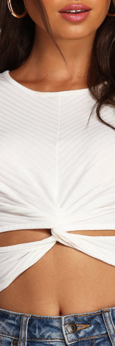 Trendy Twist Crop Top