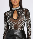 Pearls On Pearls Sheer Bodysuit is a trendy pick to create 2023 festival outfits, festival dresses, outfits for concerts or raves, and complete your best party outfits!