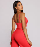 With fun and flirty details, Keeping Knit Sassy Crop Top shows off your unique style for a trendy outfit for the summer season!