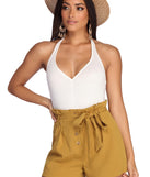 I Want it Plunging Bodysuit