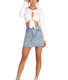 All Ties On You Crop Top