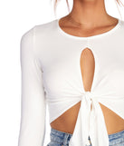 All Ties On You Crop Top