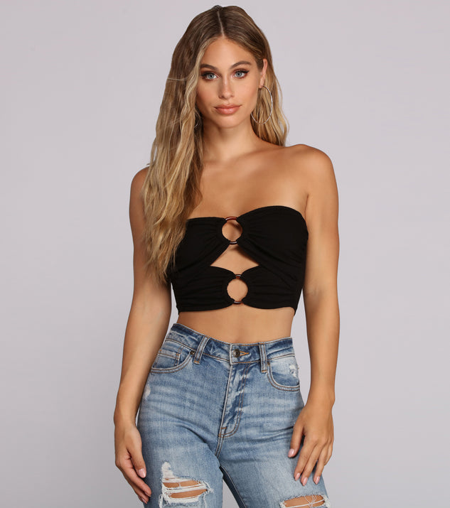 Two Ring Ribbed Tube Top