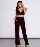 With fun and flirty details, Velvet Glamour Bralette shows off your unique style for a trendy outfit for the summer season!