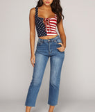 With fun and flirty details, Fireworks Lace-Up Crop Top shows off your unique style for a trendy outfit for the summer season!