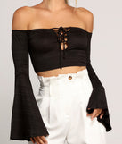 Flow With It Bell Sleeve Crop Top