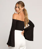 Flow With It Bell Sleeve Crop Top