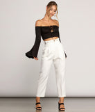 Flow With It Bell Sleeve Crop Top