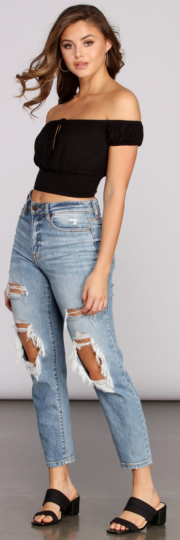 Smocked For Summer Crop Top