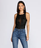 With fun and flirty details, Floral Fantasy Mesh Bodysuit shows off your unique style for a trendy outfit for the summer season!