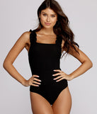 With fun and flirty details, Ruffle Knit Up Bodysuit shows off your unique style for a trendy outfit for the summer season!