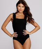 With fun and flirty details, Ruffle Knit Up Bodysuit shows off your unique style for a trendy outfit for the summer season!