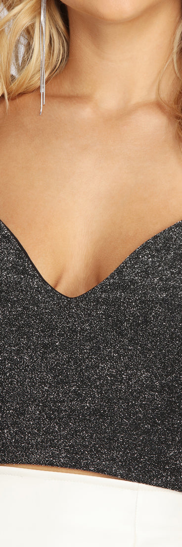 Glitzy And Girly Crop Top