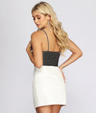 Glitzy And Girly Crop Top