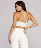 With fun and flirty details, X Marks Ribbed Crop Top shows off your unique style for a trendy outfit for the summer season!